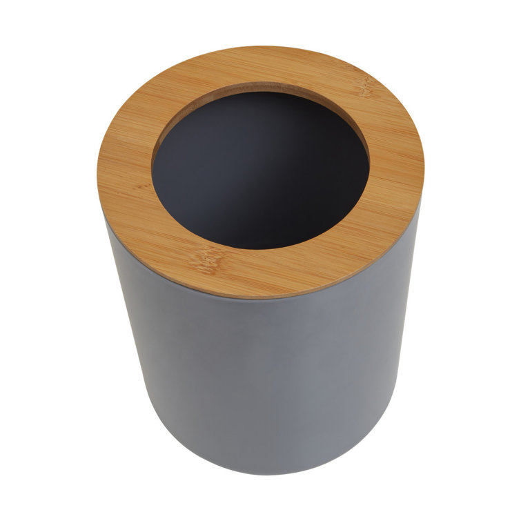 August Grove Canyon Bamboo Waste Bin Wayfair.co.uk